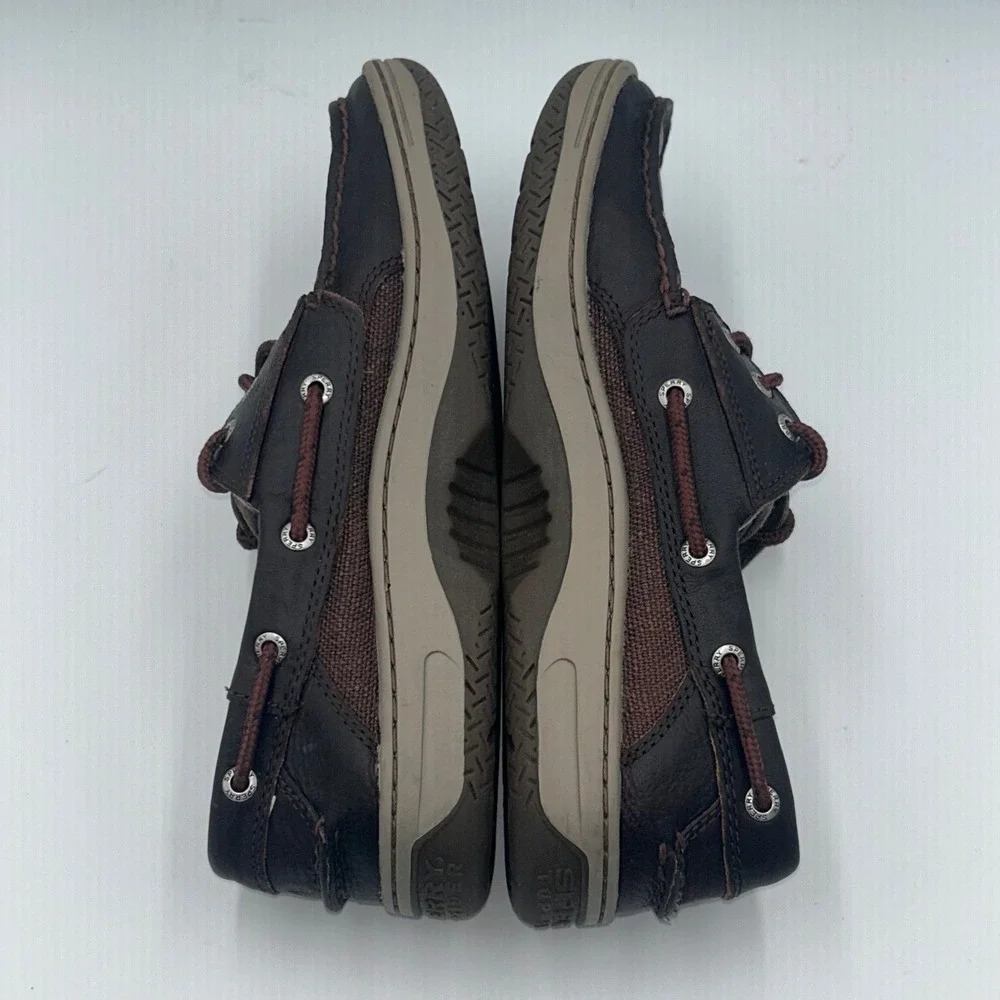 Sperry‎ Top-Sider Billfish Mens Dark Brown Leather Boat Shoes Size 9
